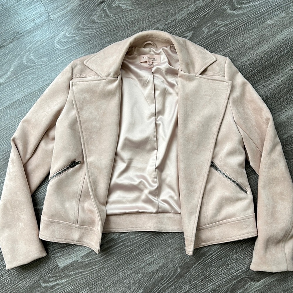 Dusty Rose Philosophy Moto Jacket